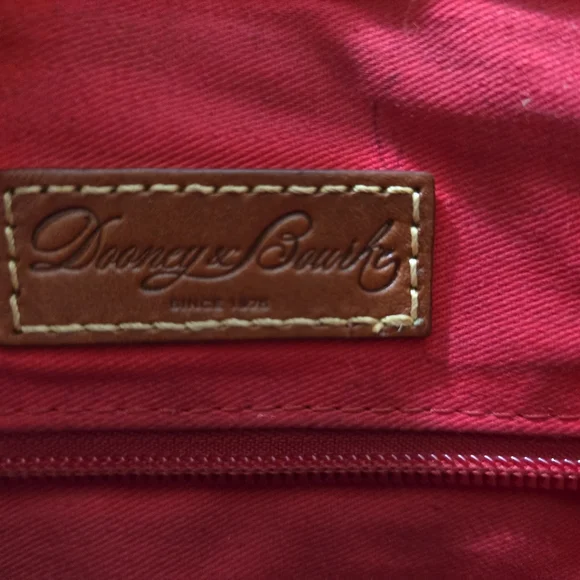 Beautiful red leather Dooney & Bourke purse with crossbody option